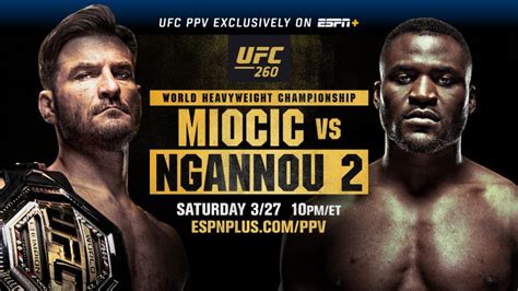 UFC 260: Miocic vs Ngannou 2 Fight Results .